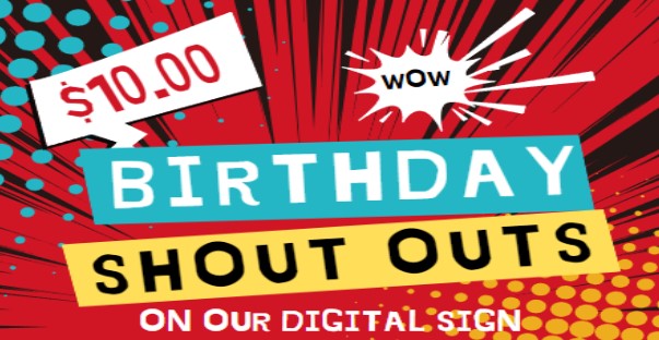 Birthday Shout Outs